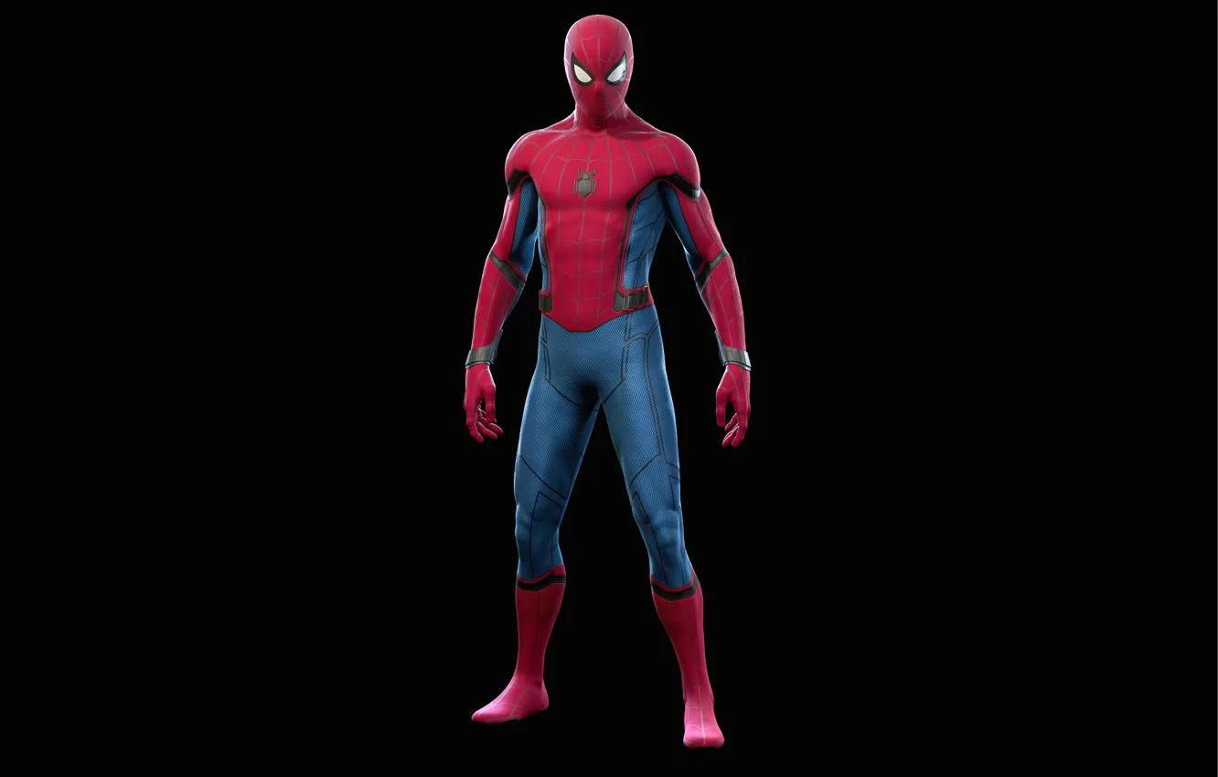 Photo wallpaper Spider-man, suit, Spider-Man, costume stark