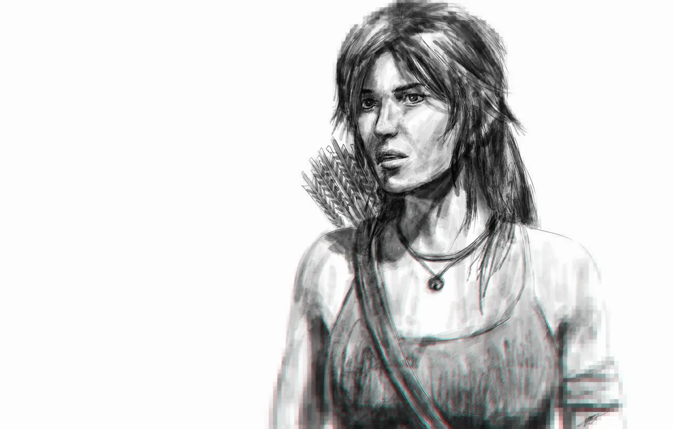 Photo wallpaper the game, figure, art, Tomb Raider, game, Lara Croft, Lara Croft