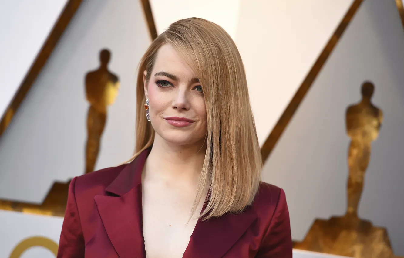 Photo wallpaper look, makeup, actress, hair, Emma Stone, Emma Stone