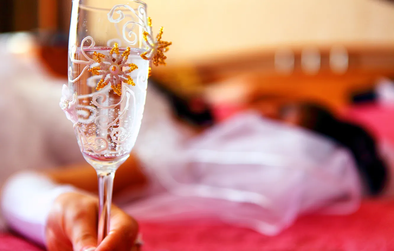 Photo wallpaper water, decoration, mood, holiday, pattern, glass, hands, painting