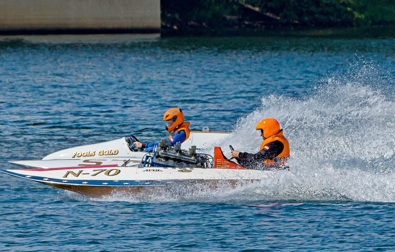 Photo wallpaper race, boat, speed