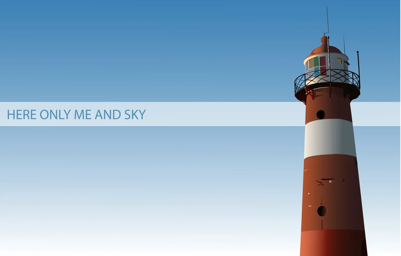 Photo wallpaper minimalism, vector, Lighthouse