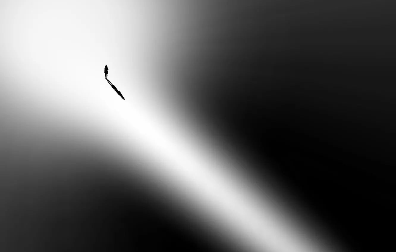 Photo wallpaper light, shadow, silhouette