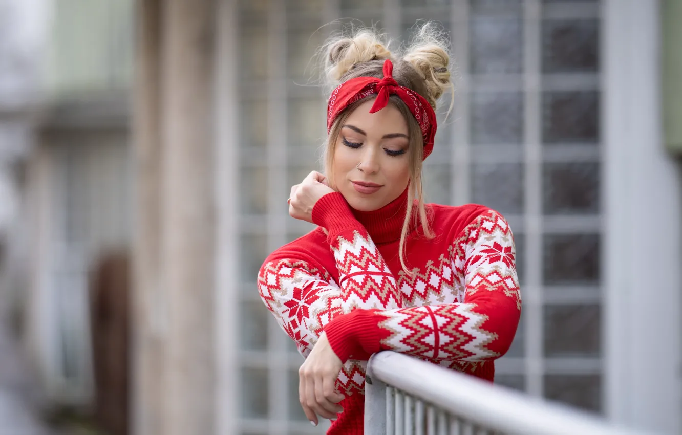 Photo wallpaper girl, background, Veronika