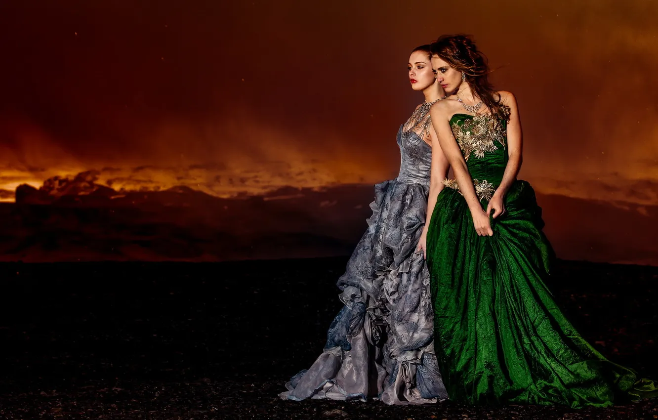 Photo wallpaper girl, pose, background