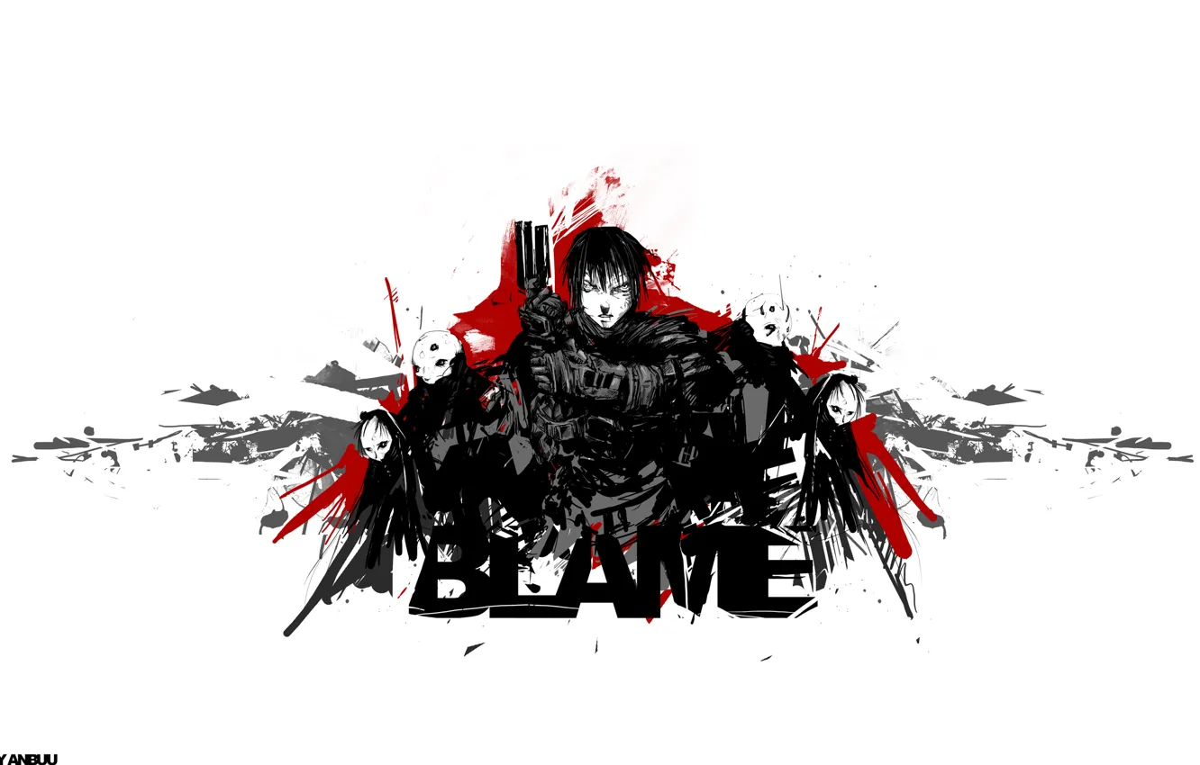 Photo wallpaper cyberpunk, Blame!, cyberpunk, manga, Tsutomu Nihei, silicone creatures