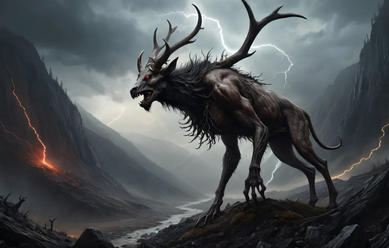 Photo wallpaper monster, being, fantasy