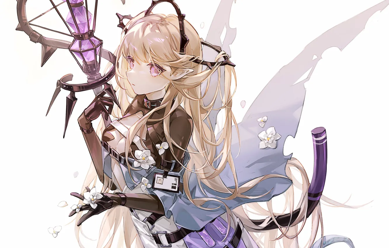 Photo wallpaper girl, Arknights, Indigo
