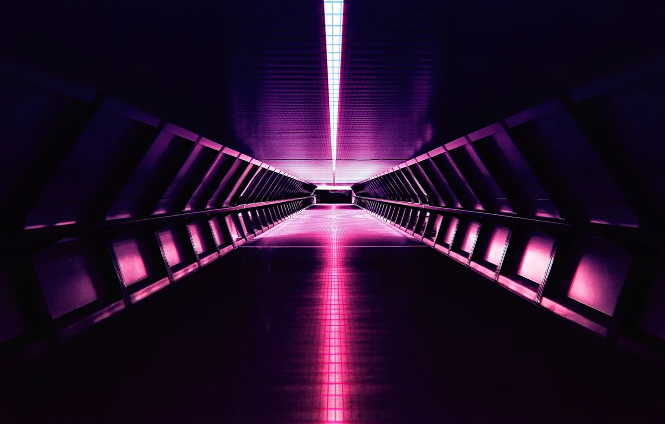 Photo wallpaper Background, Synth, Synthwave, New Retro Wave, Total-Chuck, Futuresynth, Synthwave - Aesthetic Corridor, Aesthetic Corridor