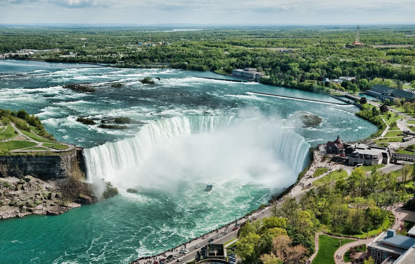 Photo wallpaper water, waterfall, Niagara