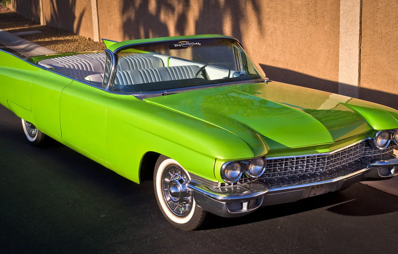 Photo wallpaper retro, Cadillac, 1960, convertible, the front