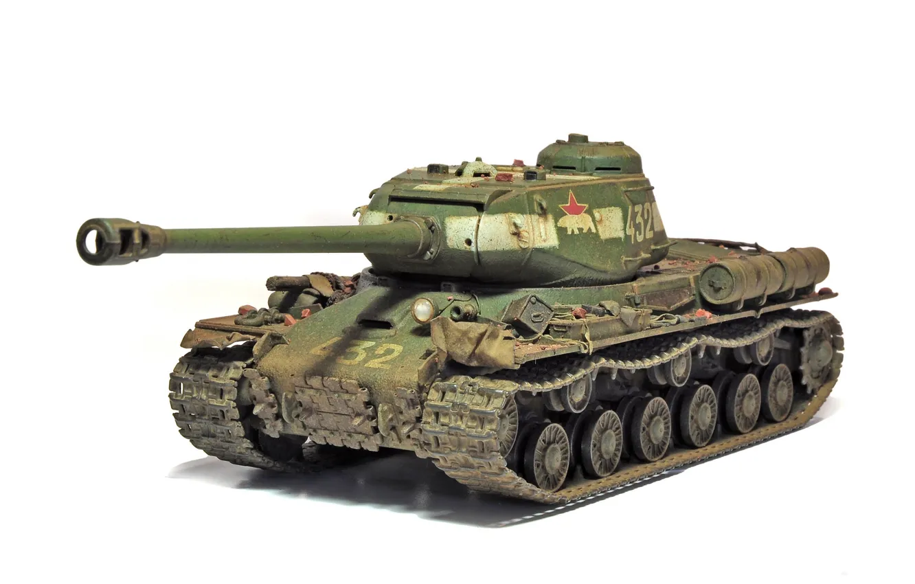 Photo wallpaper toy, tank, The is-2, heavy, Soviet, Joseph Stalin, model, 122 mm