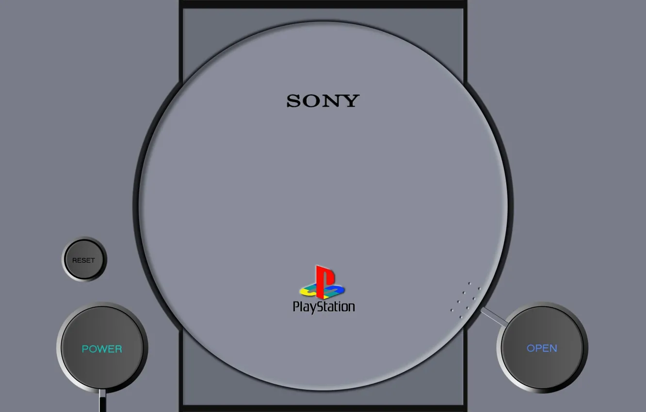Photo wallpaper Sony, Console, Sony Playstation, First, Console