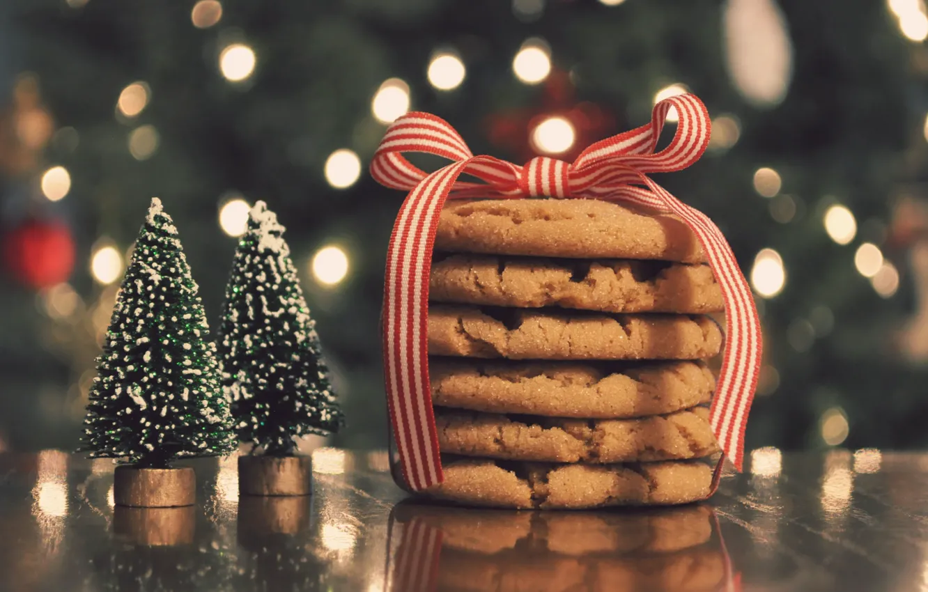 Photo wallpaper toy, cookies, Christmas