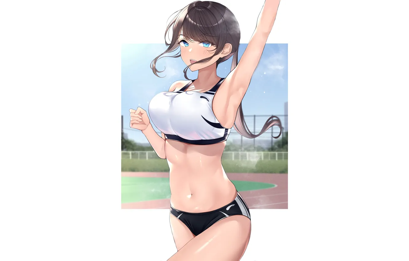 Photo wallpaper kawaii, girl, hot, anime, pretty, babe, cute, sports