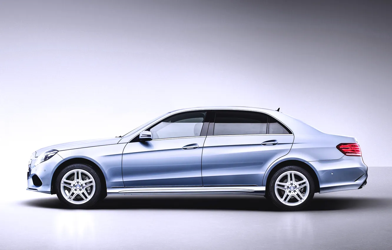 Photo wallpaper machine, auto, grey, background, silver, car, sedan, E-Class