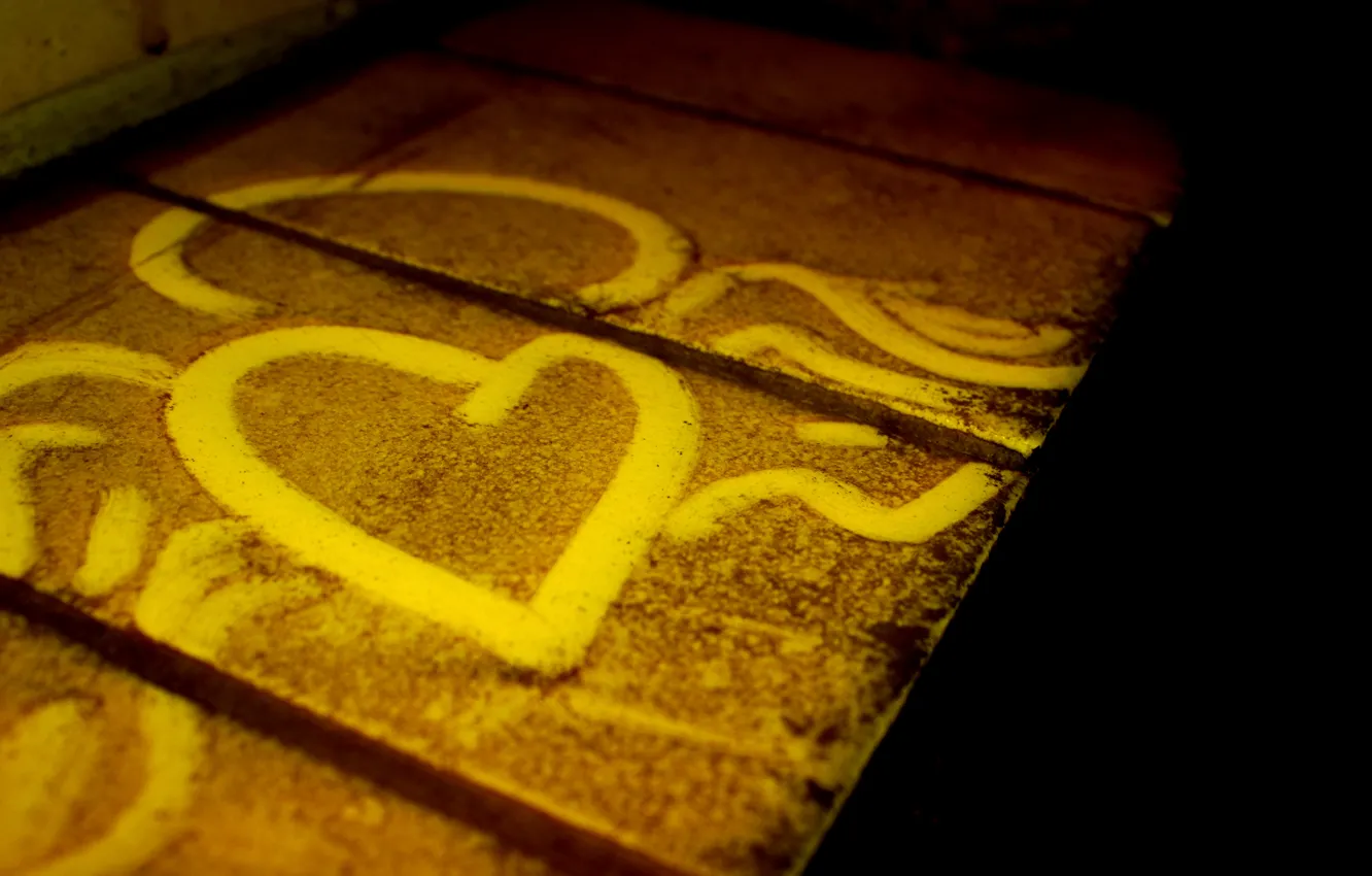 Photo wallpaper love, romance, heart, figure