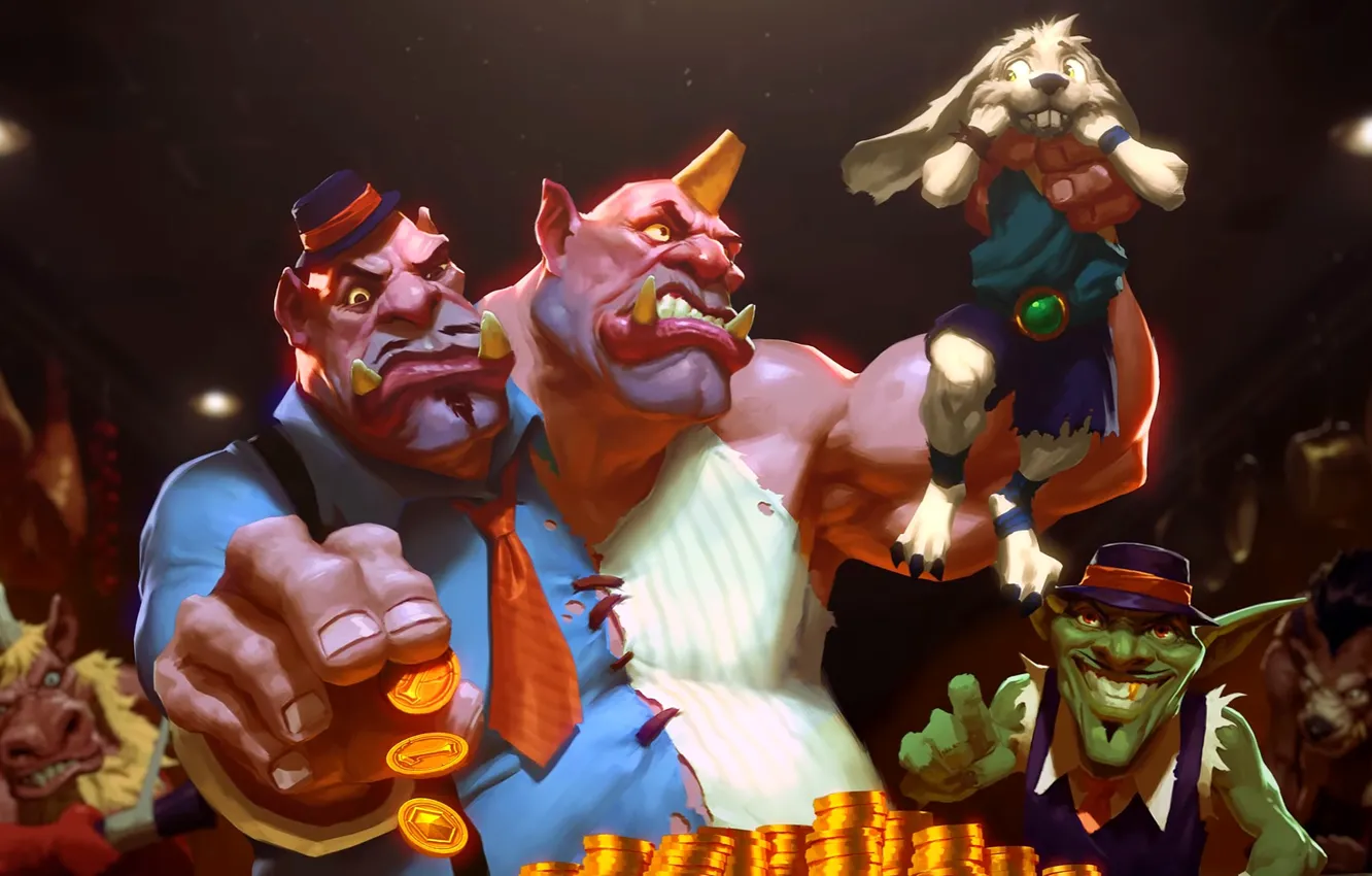 Photo wallpaper WoW, Ogre, Hearthstone, Hearthstone: Heroes of Warcraft, Gadgetzan