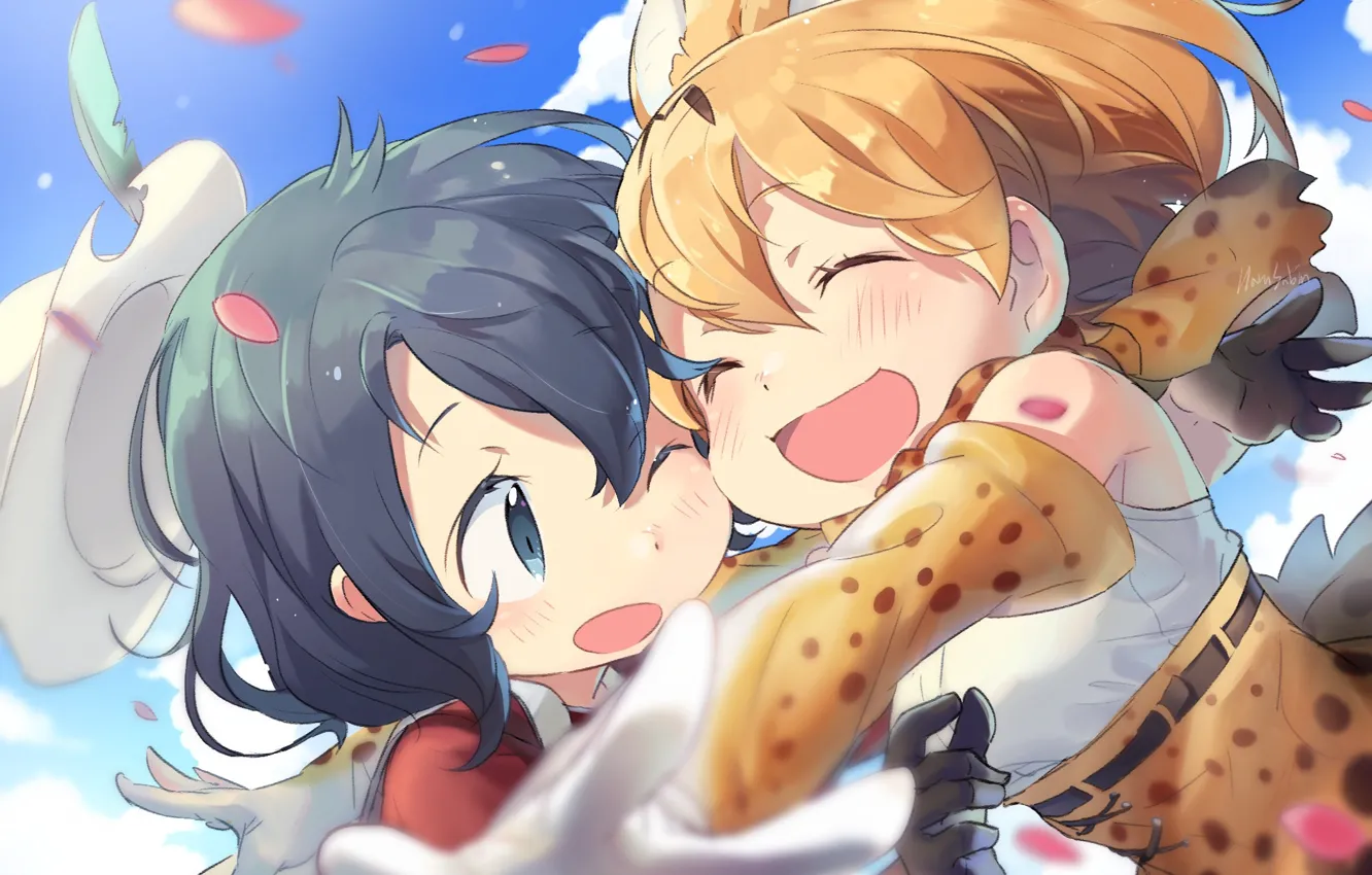 Photo wallpaper anime, girl, baby, Kemono Fiends