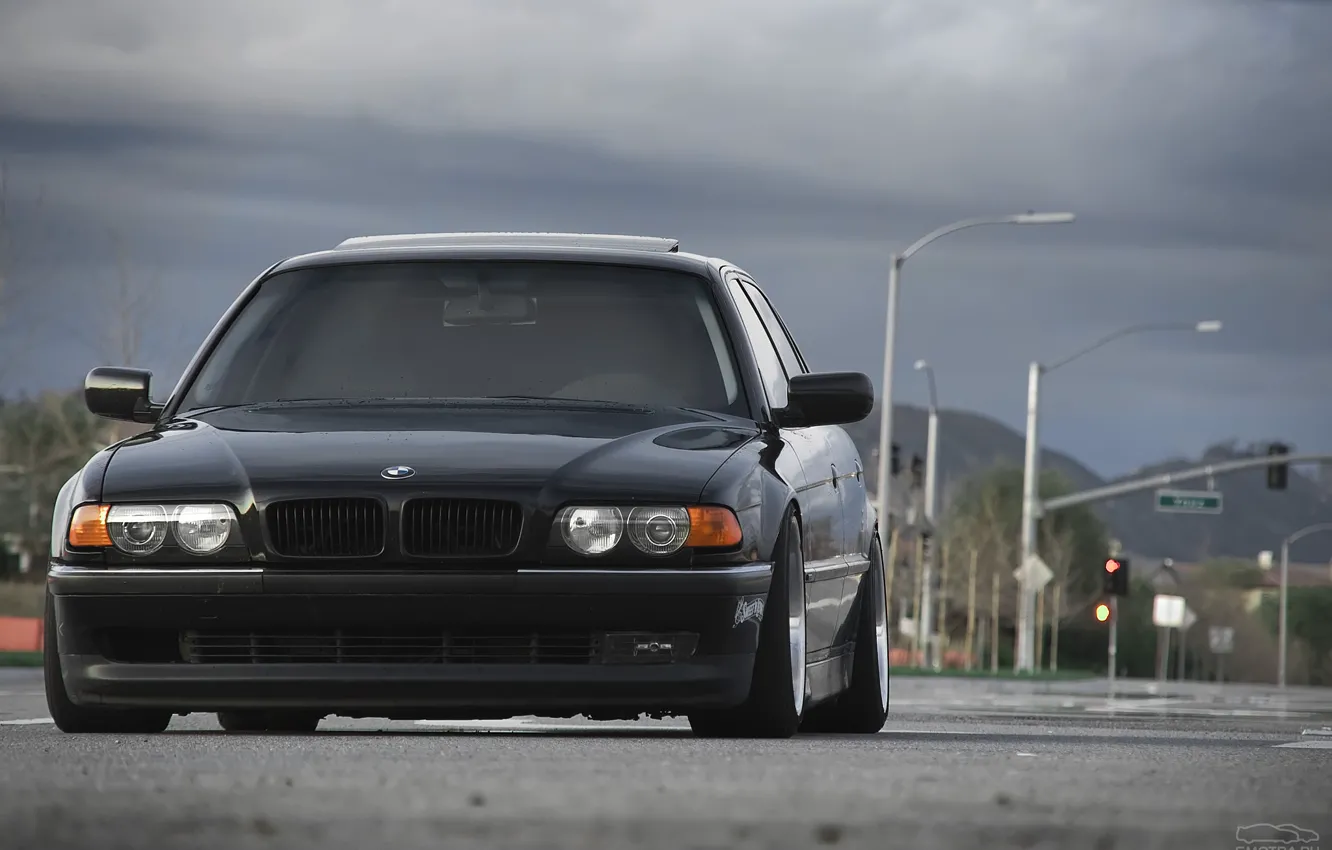 Photo wallpaper road, tuning, drives, Boomer, seven, e38, bumer, bmw 740