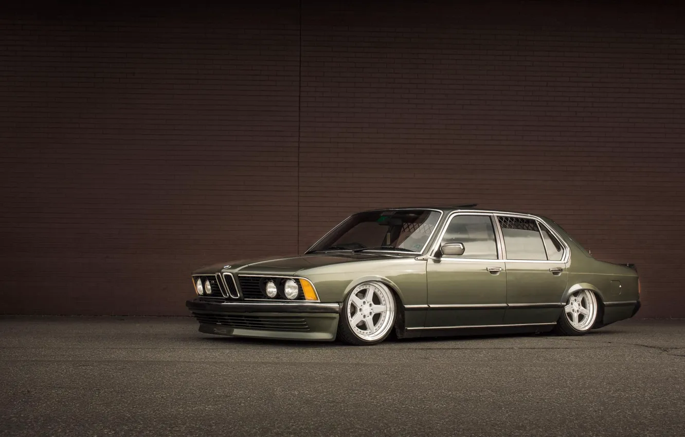 Photo wallpaper BMW, stance, AC Schnitzer, E23, 735