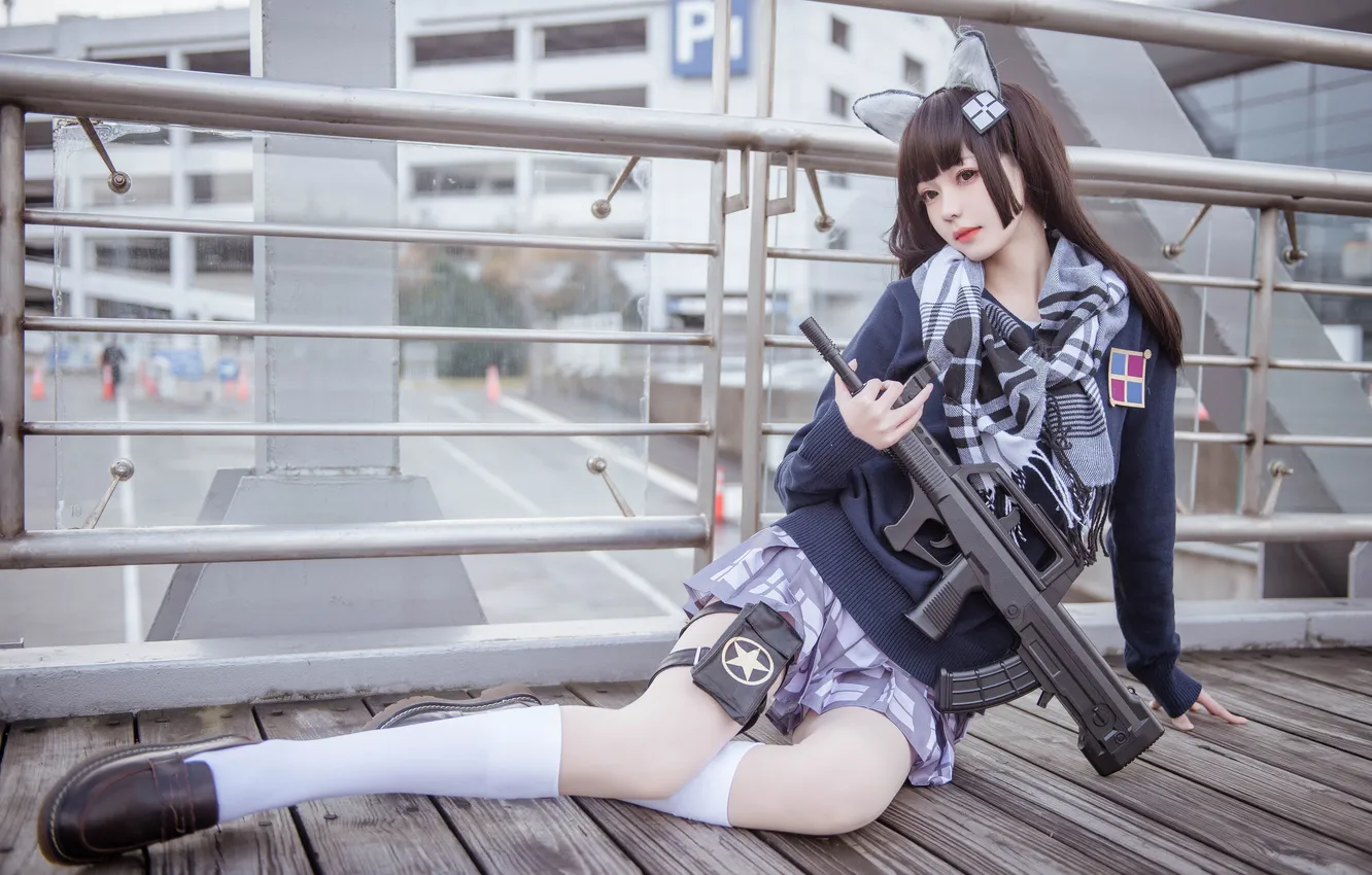 Photo wallpaper girl, pretty, cosplay, asian, cute