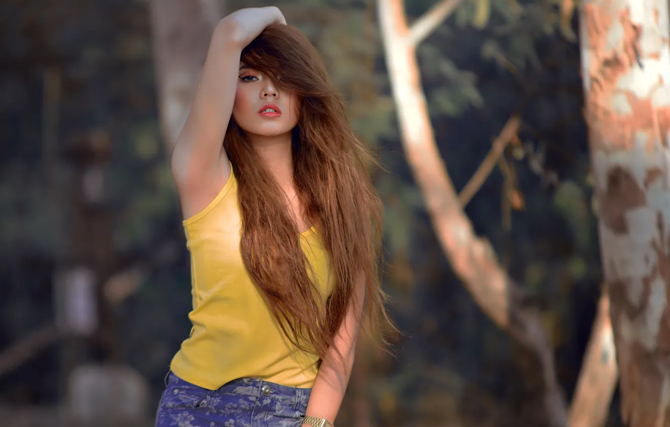 Photo wallpaper girl, pose, leisha