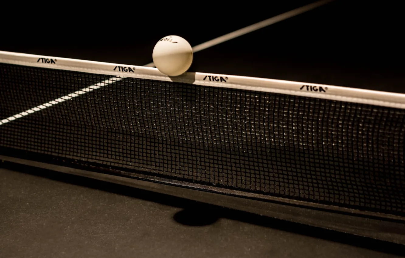 Photo wallpaper mesh, the ball, ping-pong, table tennis