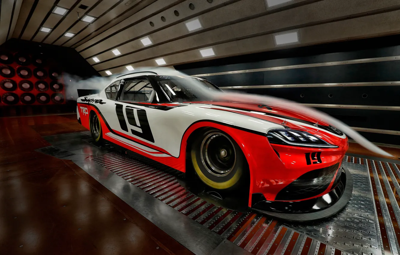 Photo wallpaper racing car, Toyota, Supra, 2019, Xfinity
