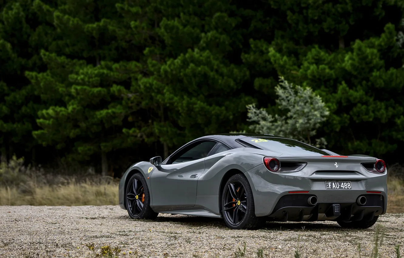 Photo wallpaper ferrari, Ferrari, 488 GTB