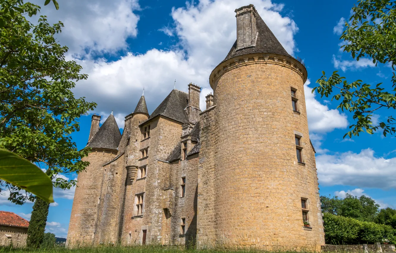 Photo wallpaper castle, France, Chateau de Montal, MIDI-Pyrénées, Montal