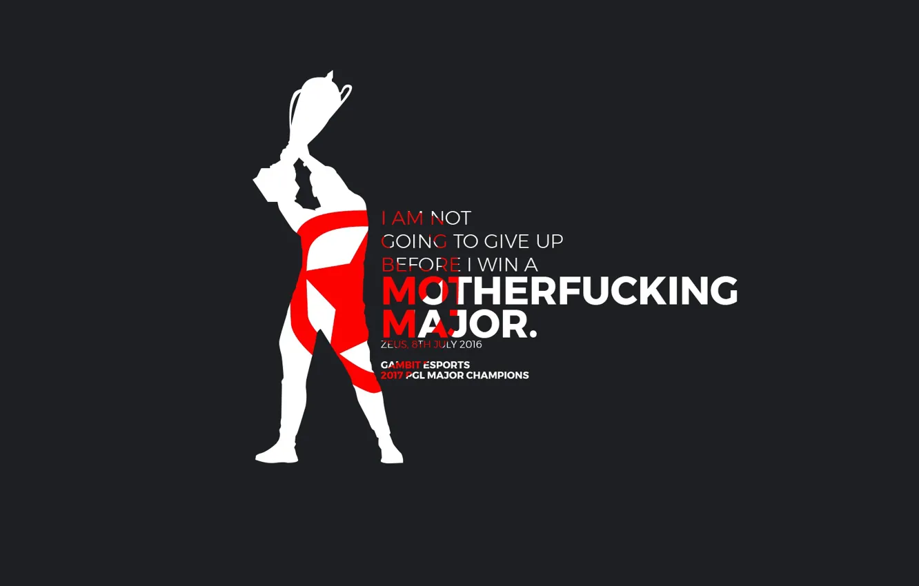 Photo wallpaper csgo, Zeus, Gambit, Major Krakow 2017