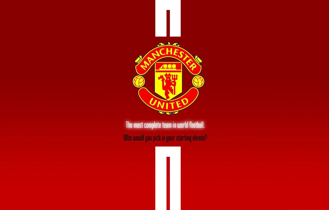 Photo wallpaper wallpaper, sport, logo, football, Manchester United