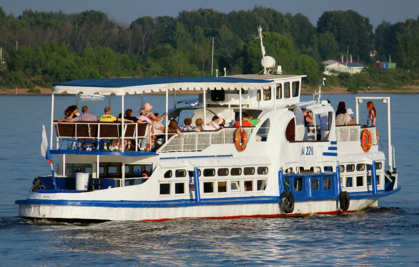 Photo wallpaper ship, a pleasure, River Fleet