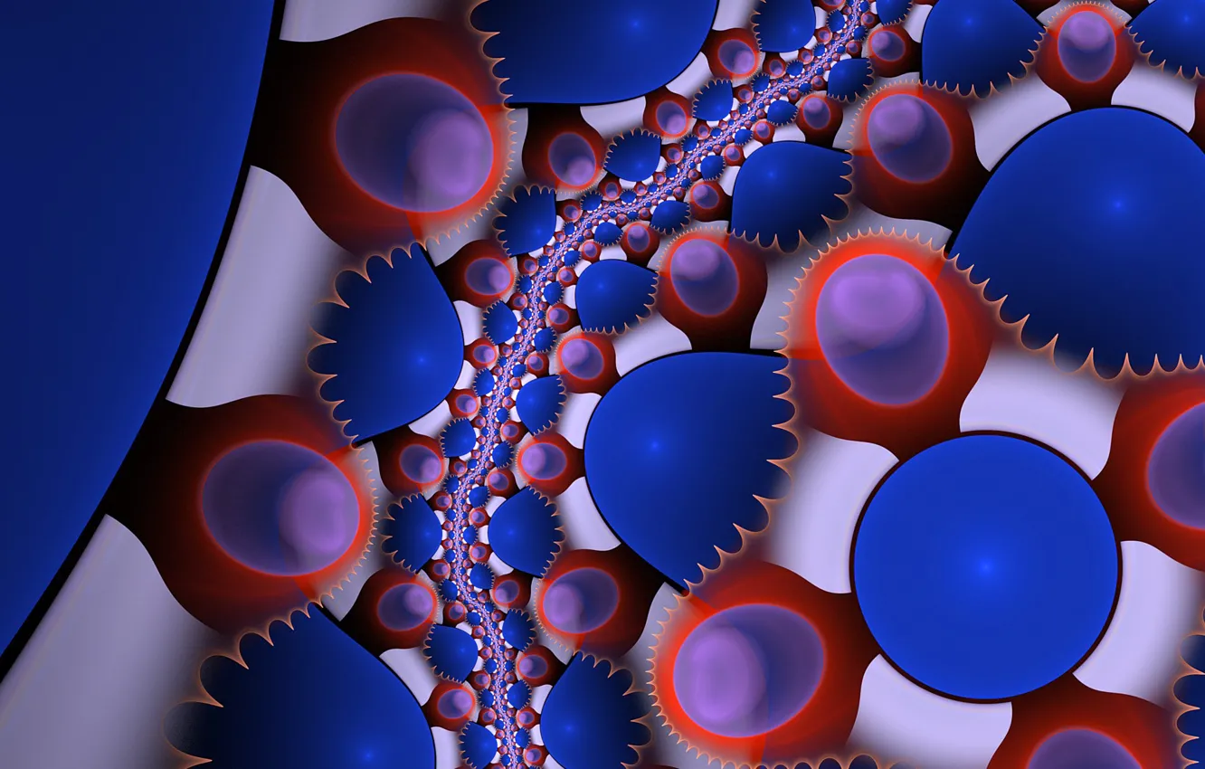 Photo wallpaper line, color, sphere, the volume