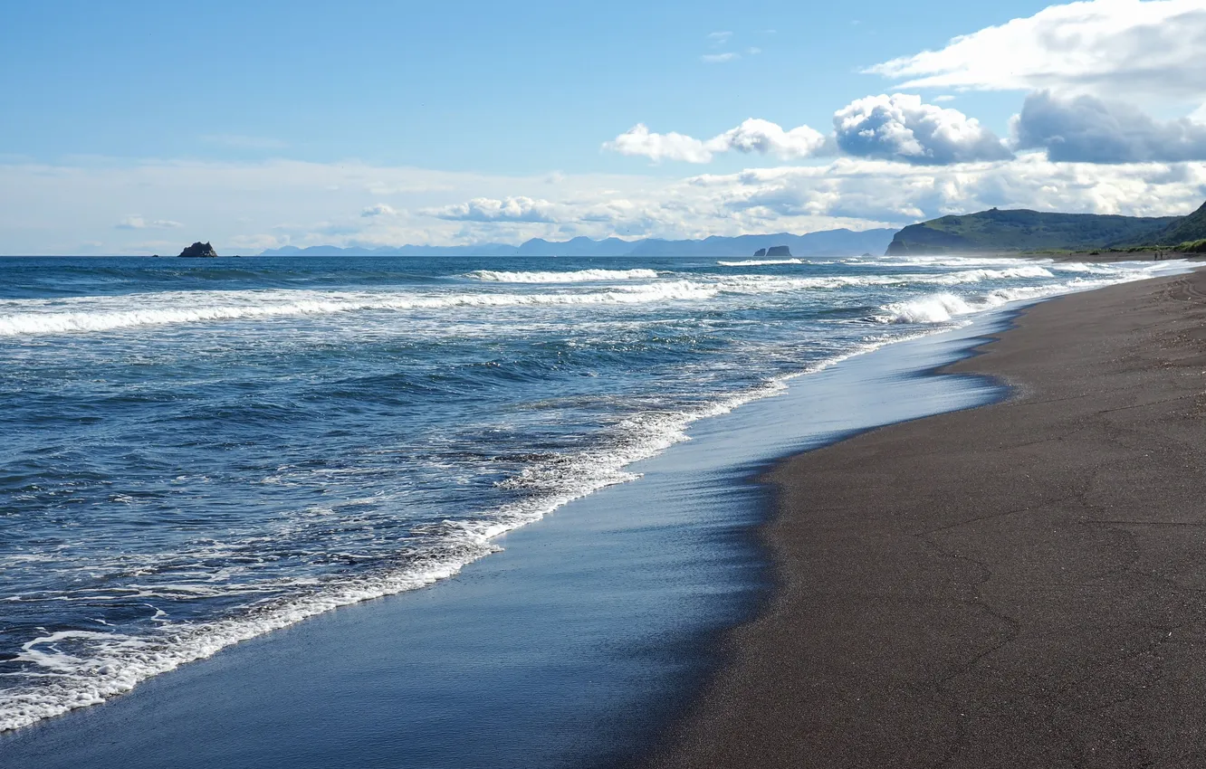 Photo wallpaper The Pacific ocean, Sergey Kalev, Khalaktyrsky beach