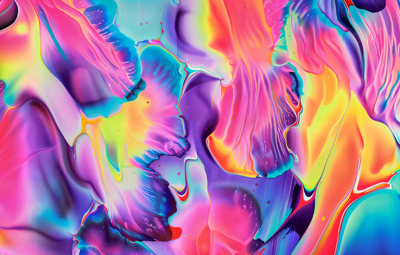 Photo wallpaper colorful, abstract, digital art