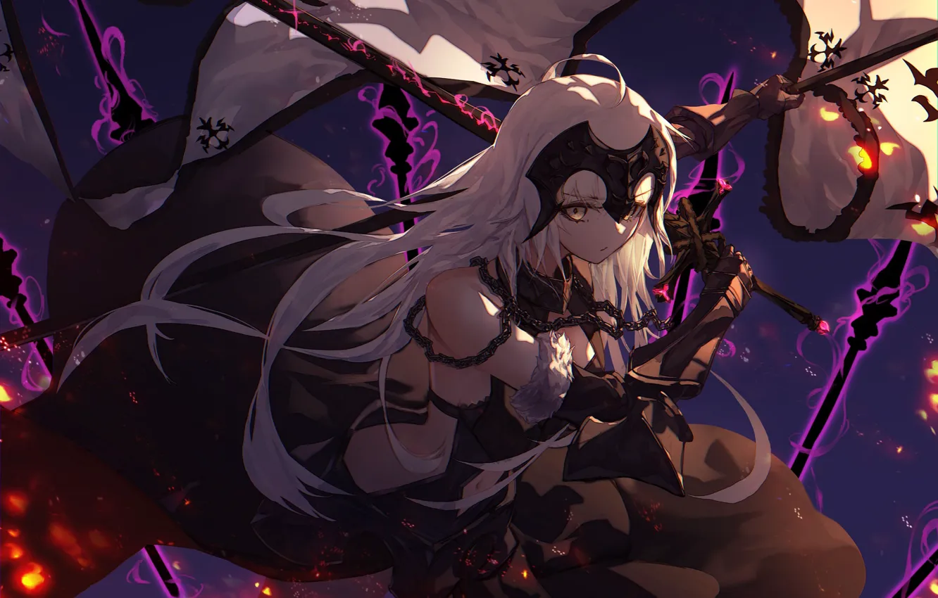 Photo wallpaper look, girl, night, Fate / Grand Order, The destiny of a great campaign