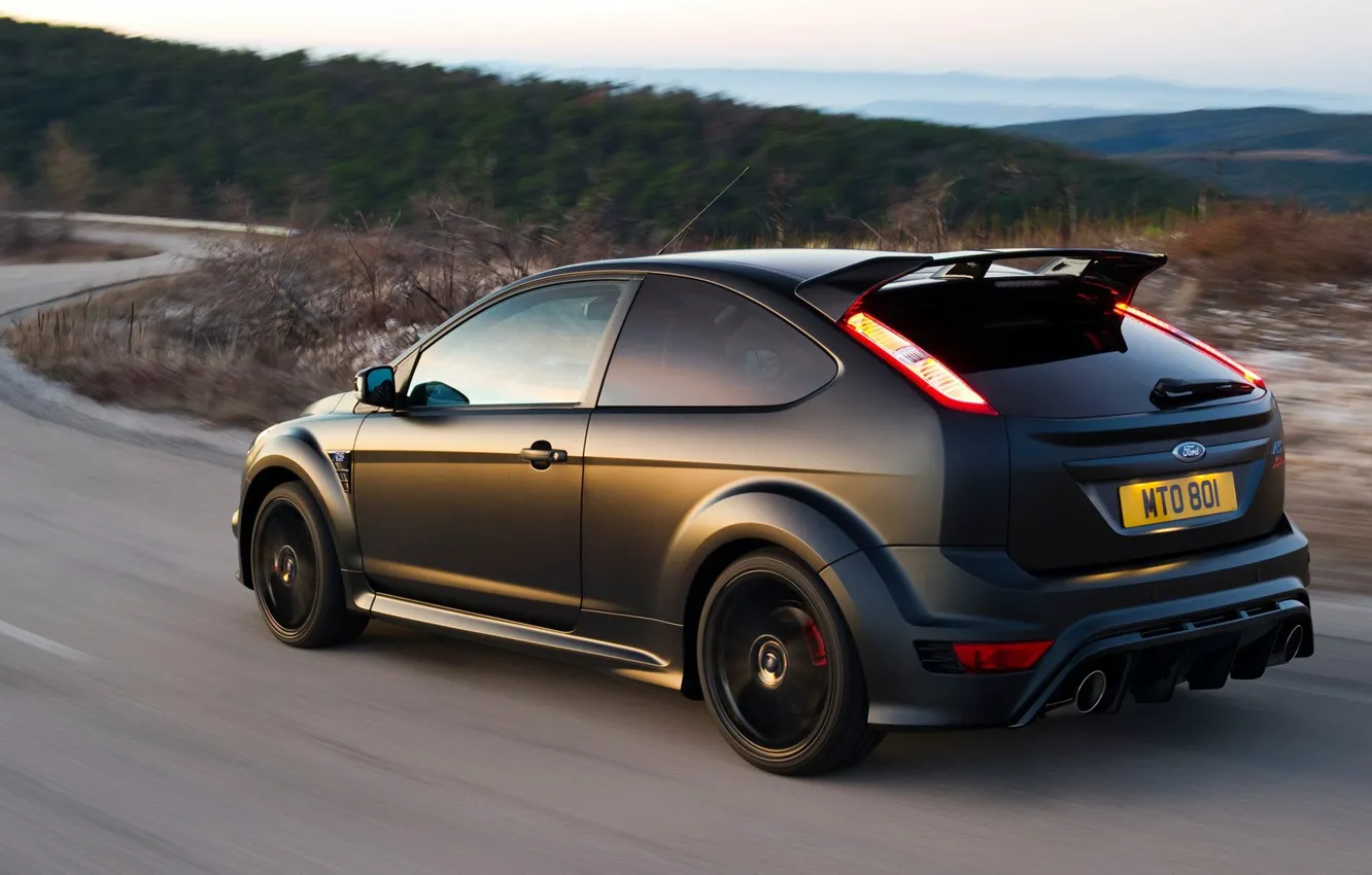 Photo wallpaper road, Ford, Focus, RS500