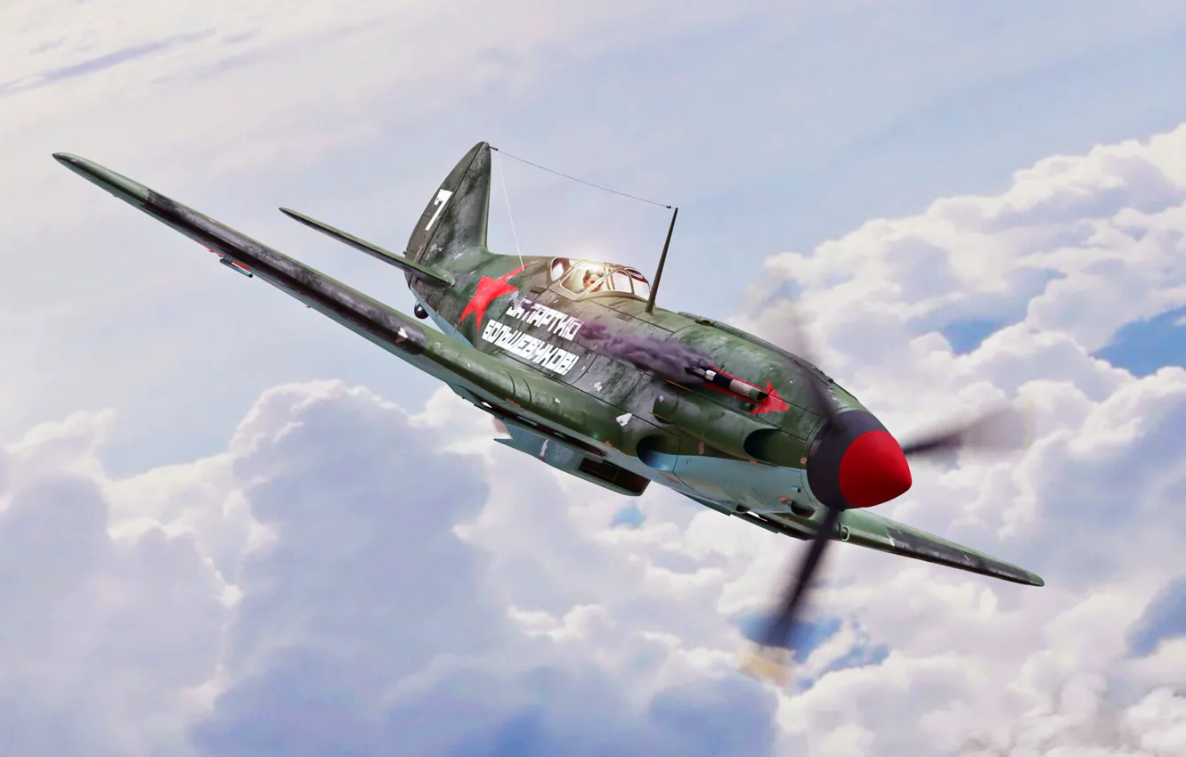 Photo wallpaper fighter, USSR, The MiG-3, THE RED ARMY AIR FORCE, combat aircraft