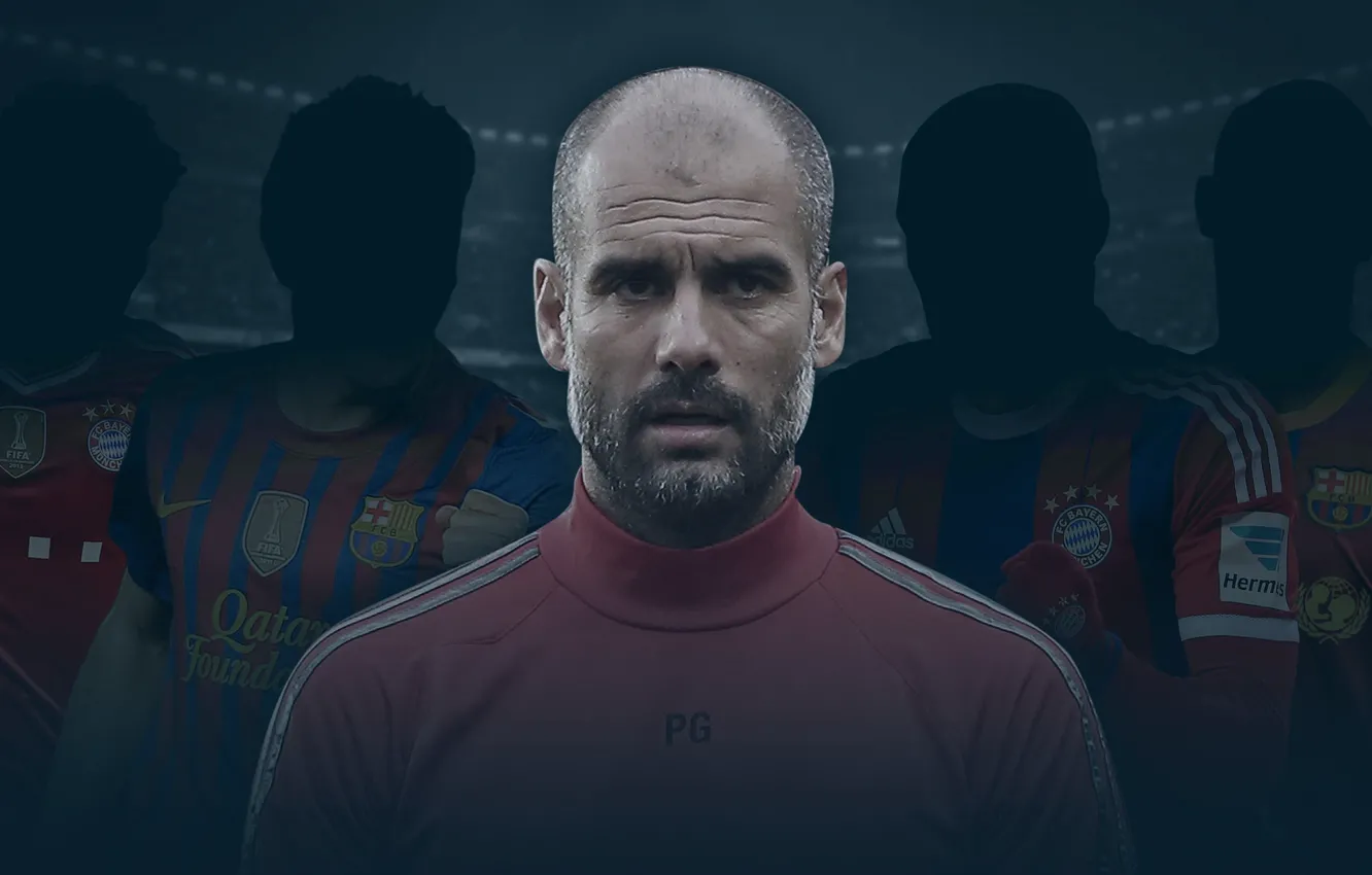 Photo wallpaper wallpaper, football, player, FC Barcelona, FC Bayern Munchen, coach, Pep Guardiola, trainer