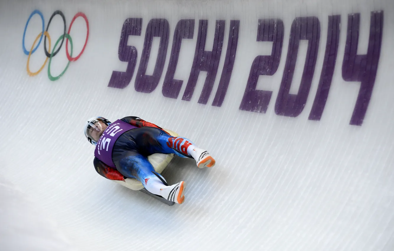 Photo wallpaper speed, track, ice, Russia, Sochi 2014, The XXII Winter Olympic Games, Sochi 2014, sochi 2014 …