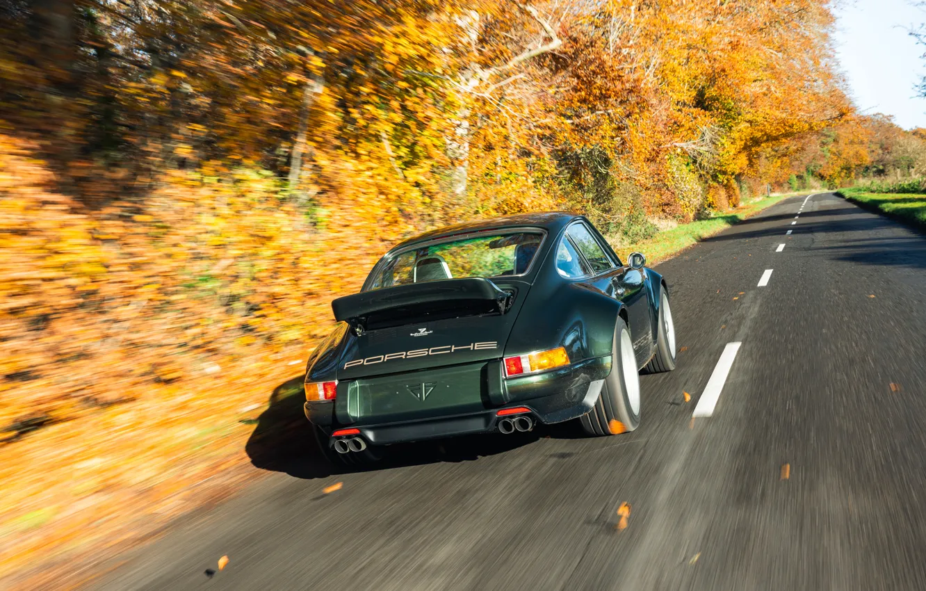 Photo wallpaper 911, Porsche, road, 964, speed, Theon Design Porsche 911