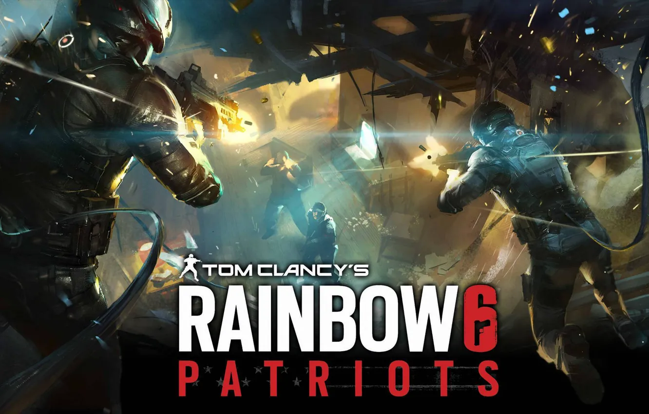 Photo wallpaper night, bridge, the city, weapons, rain, soldiers, landing, tom clancys rainbow 6