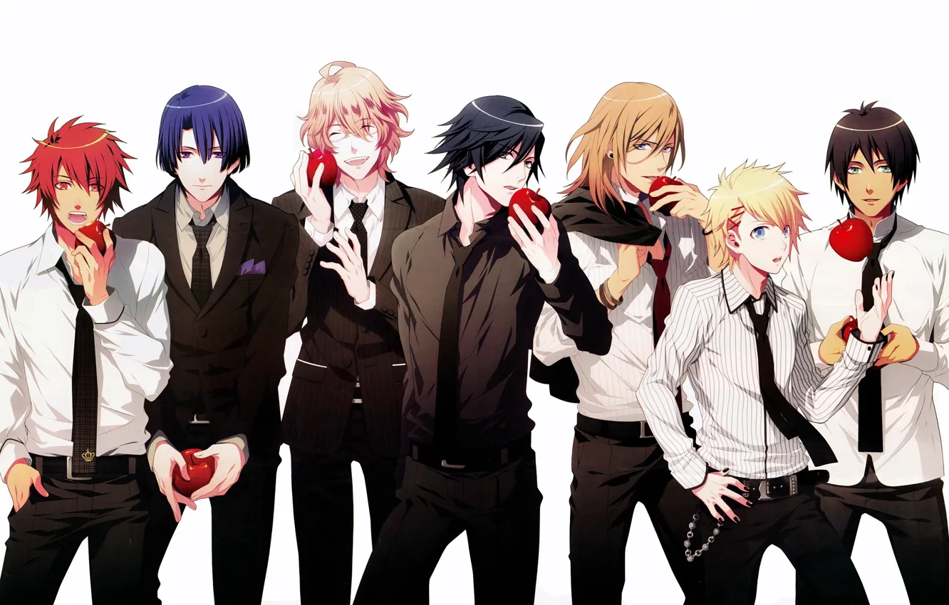 Photo wallpaper apples, anime, guy, uta no prince sama