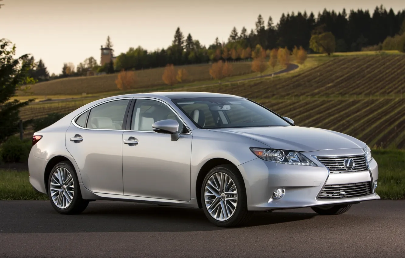 Photo wallpaper field, background, Lexus, sedan, Lexus, the front, 350