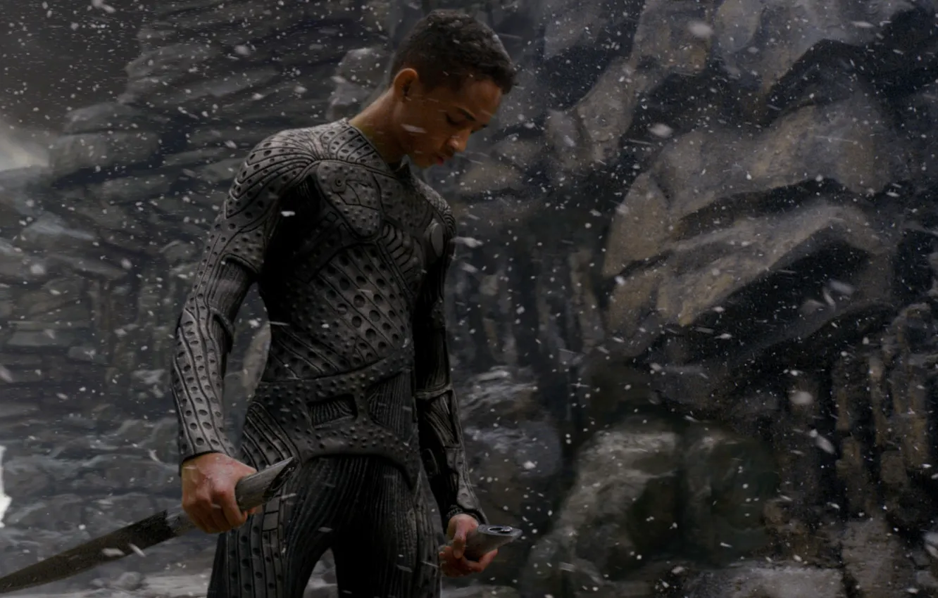 Photo wallpaper ash, rocks, guy, After Earth, After earth, Jaden Smith, Jaden Smith