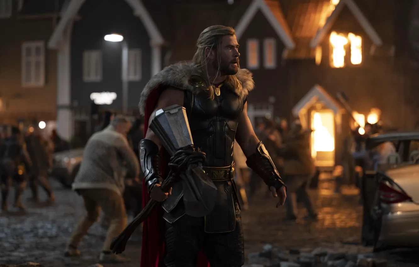 Photo wallpaper Thor, Chris Hemsworth, Marvel Studios, Thor: Love and Thunder