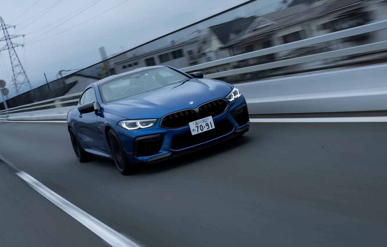 Photo wallpaper coupe, BMW, freeway, Coupe, 2020, BMW M8, two-door, M8
