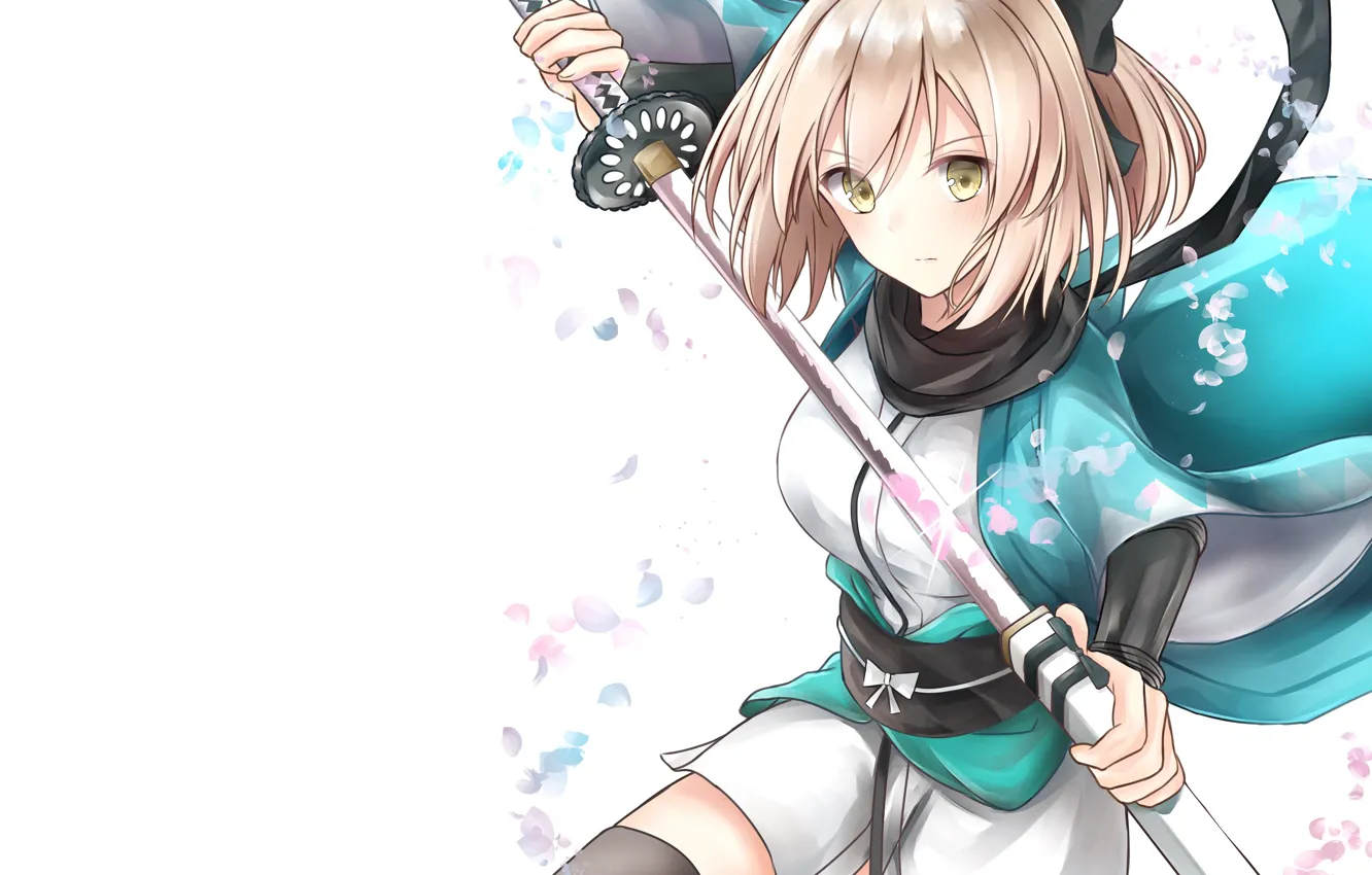 Photo wallpaper girl, background, sword, Fate / Grand Order